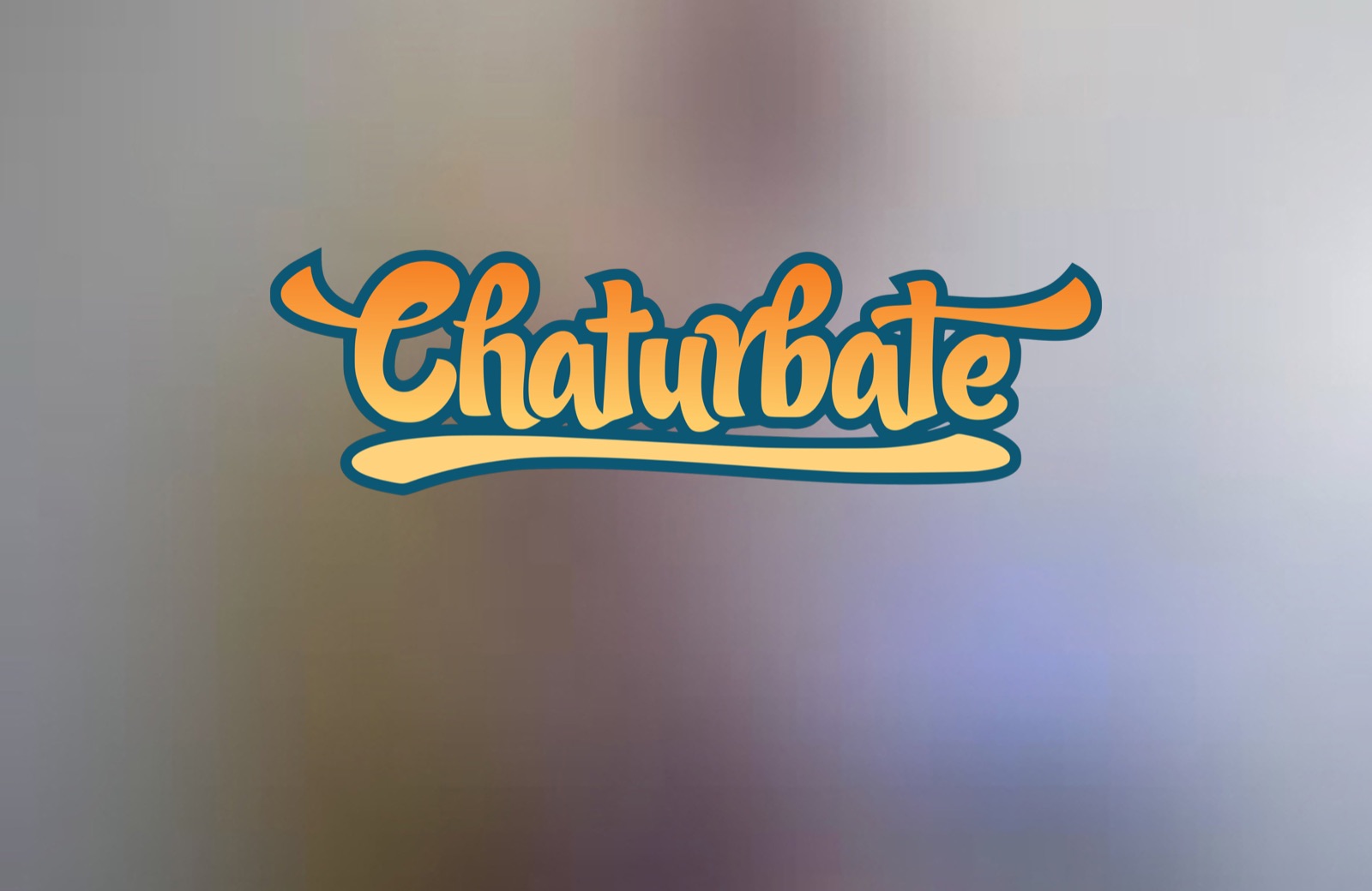 Logo de la plateforme de diffusion en direct Chaturbate sur fond flouté